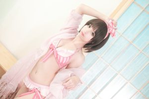 蠢沫沫momo加藤惠cos泳装图片集-一七天佳